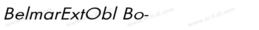 BelmarExtObl Bo字体转换